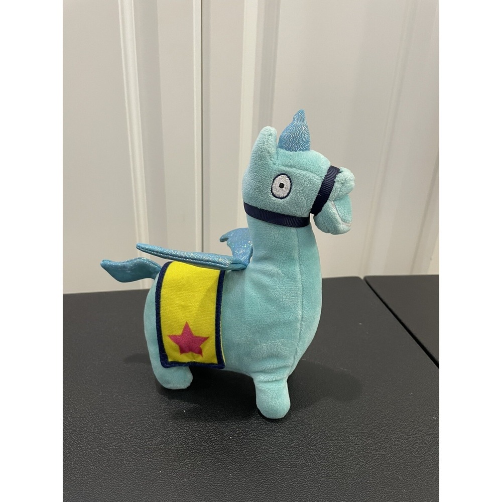 Fortnite Unicorn Llama Glitter Wings Horn Plush Llamacorn Stuffed Animal Russ 8"